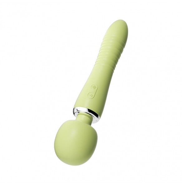MizzZee - YinHuan Thrusting Heating Vibration AV Wand (Chargeable - Green)
